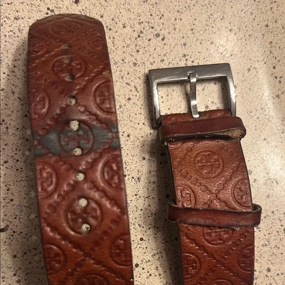 Tory Burch Brown Embossed Leather Watch Band - Picture 2 of 4